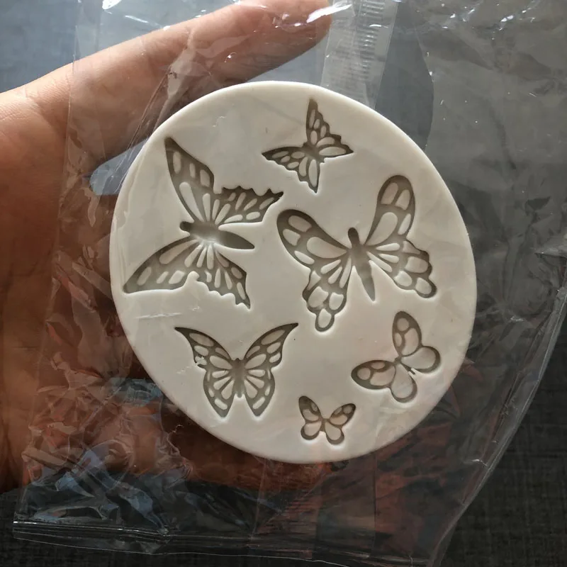 Motyl Fondant Silikonowe narzędzia do dekoracji tortów weselnych Żywiczne foremki czekoladowe do pieczenia — zdjęcie 5