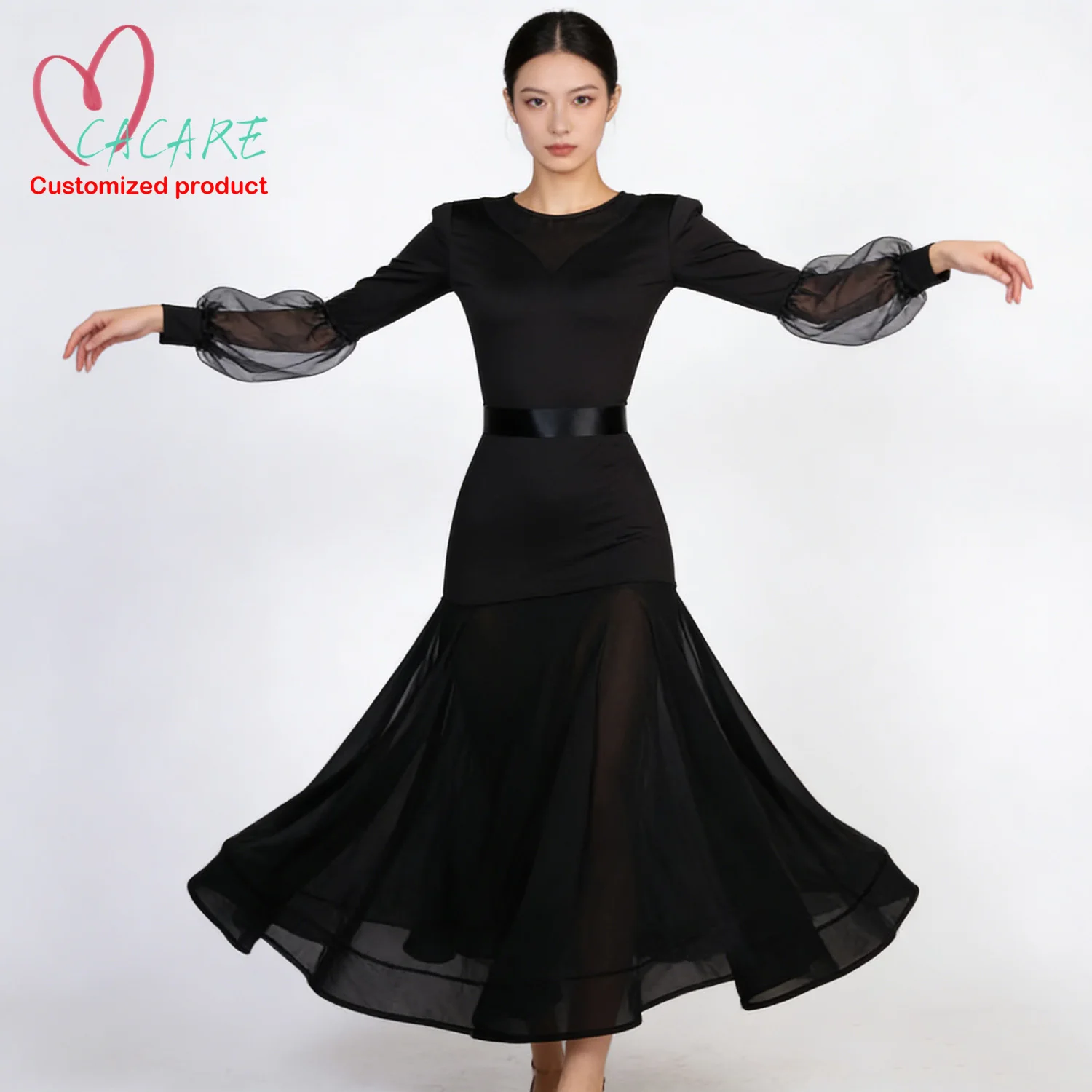 

Waltz Ballroom Competition Dress Professional Standard Woman Dance Dresses Match Modern Dance Dress Valsa Dress Costume 0309