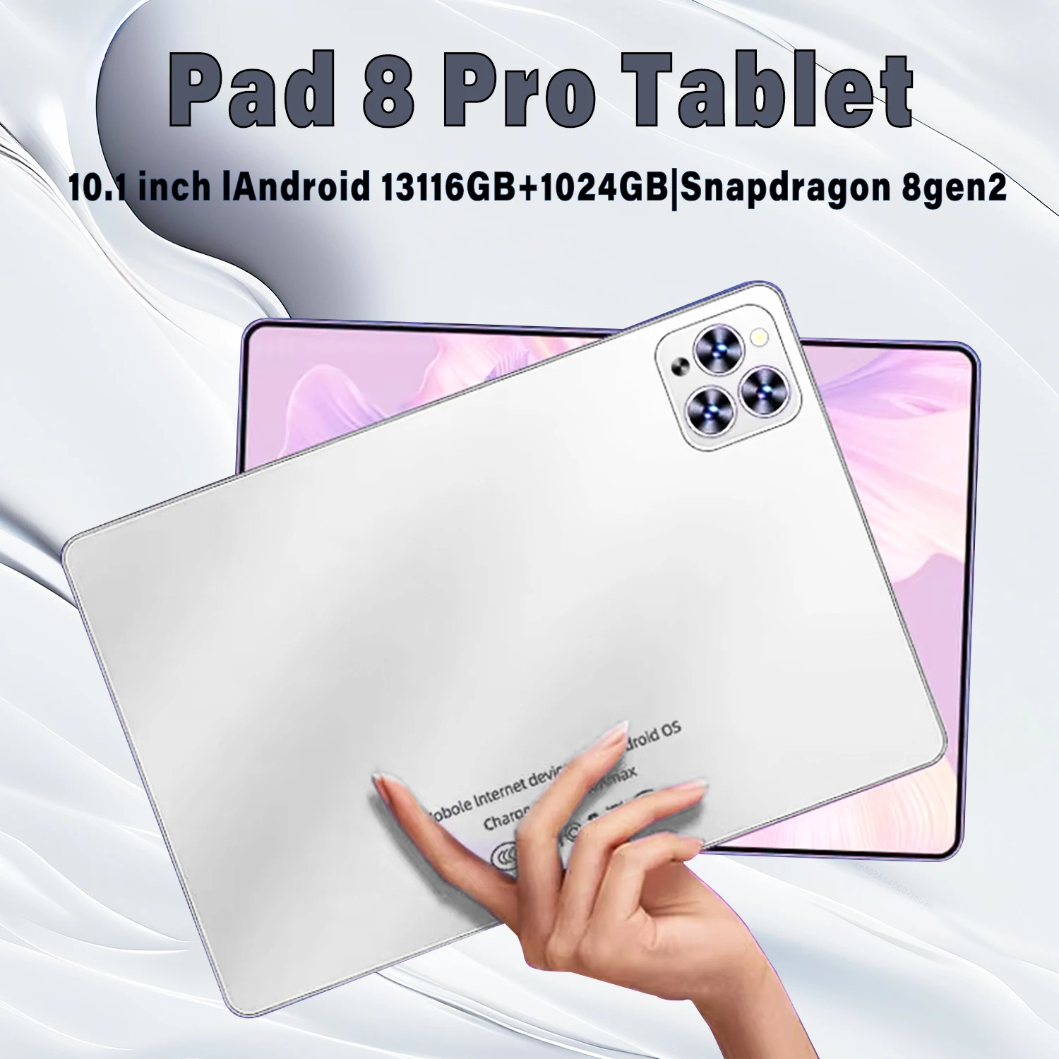 Original Pad 8 Pro Tablet 10.1 inch  Android 13 Global Snapdragon 8gen2 16GB+1024GB 10000mah 5G Dual SIM WIFI  HD Full Screen