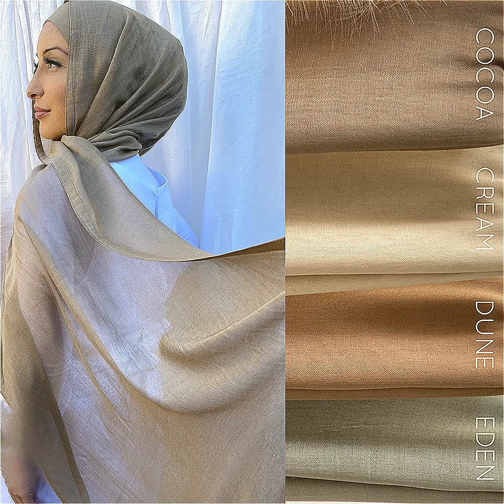 Premium Cotton Rayon Hijab Scarf Lady Wide Seam Big Size Plain Wraps Shawls Headband Islamic Turban Hijabs for Woman Headscarf