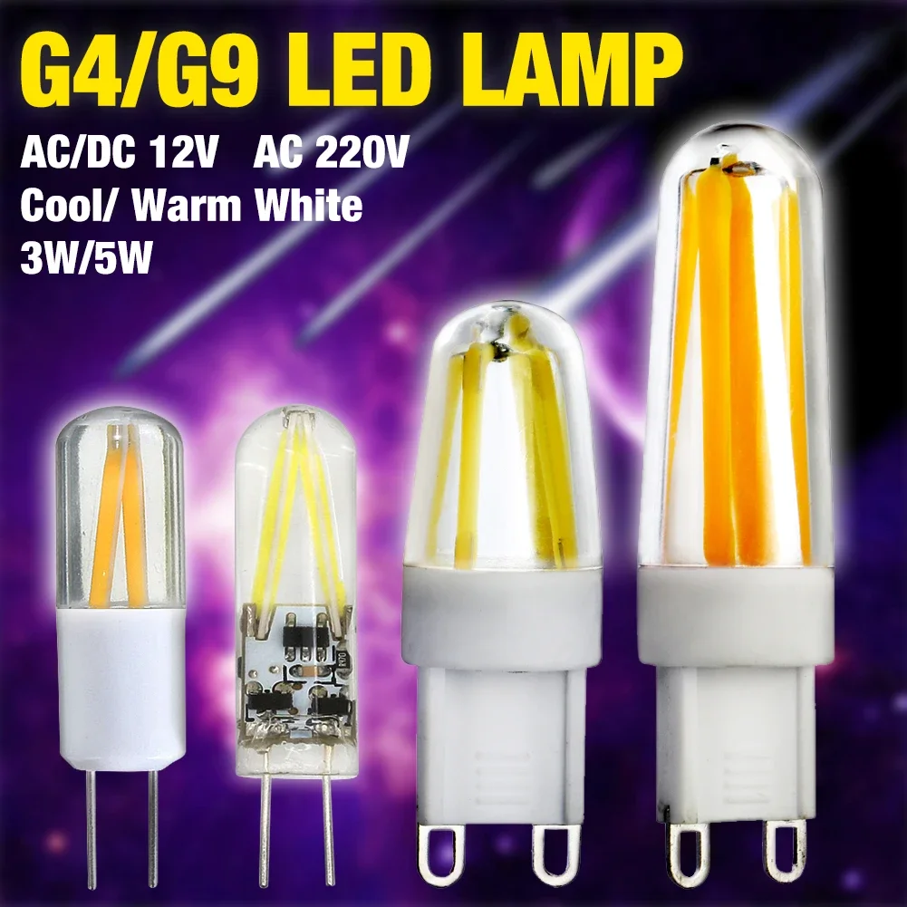 Mini G4 LED Bulb 3W 5W COB Spotlight Chandelier Lighting 220V - Replace 30W 60W Halogen Lamps