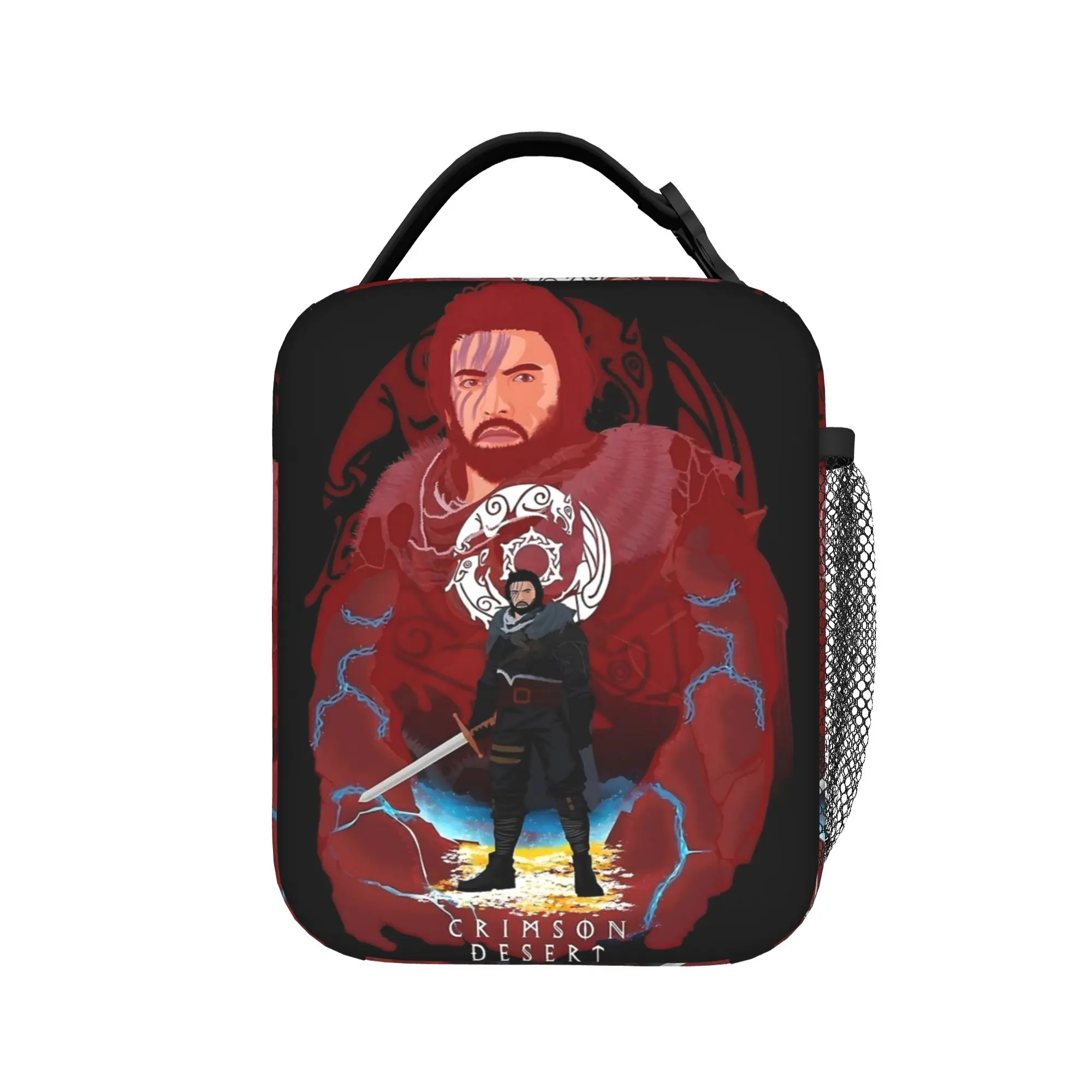 Crimson Desert  Game Insulated Lunch Bag Portable  Reusable Cooler Bag Tote Lunch Box Beach  Picnic Bento Pouch