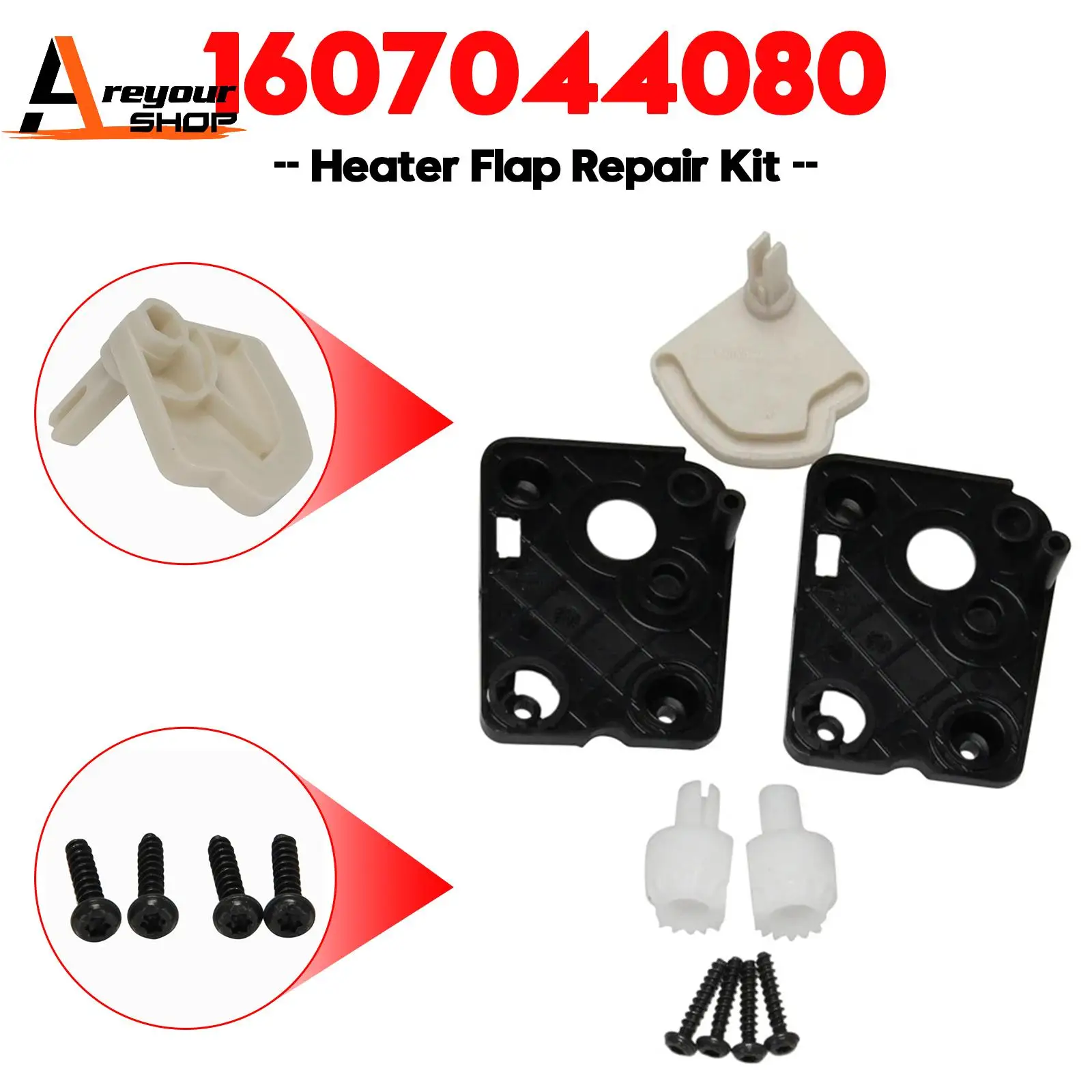 

Ремкомплект клапана обогревателя Areyourshop, двухзонный климат-контроль для Peugeot 307, Citroen C4