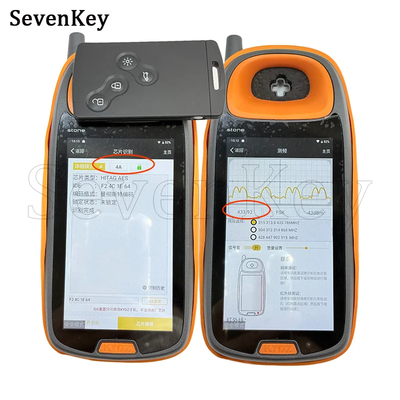 Seven Half Smart Hands Free Key Card ID46 4A Chip For Renault Megane 3 Laguna 3 Grand Scenic Koleos Fluence Clio IV Captur