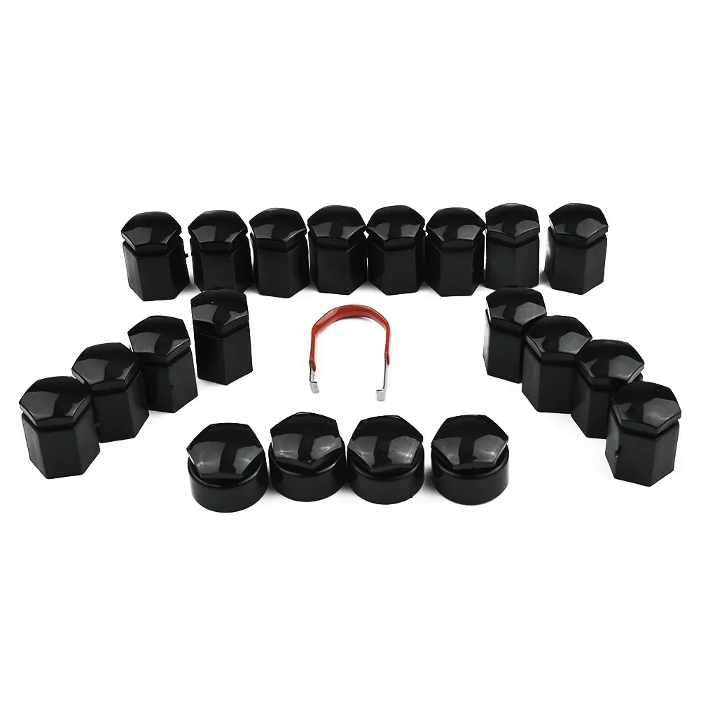 High Quality Parts 100% Brand New WHEEL NUT COVERS 19MM Accessories Black Durableuseful LOCKING CAP Replacement