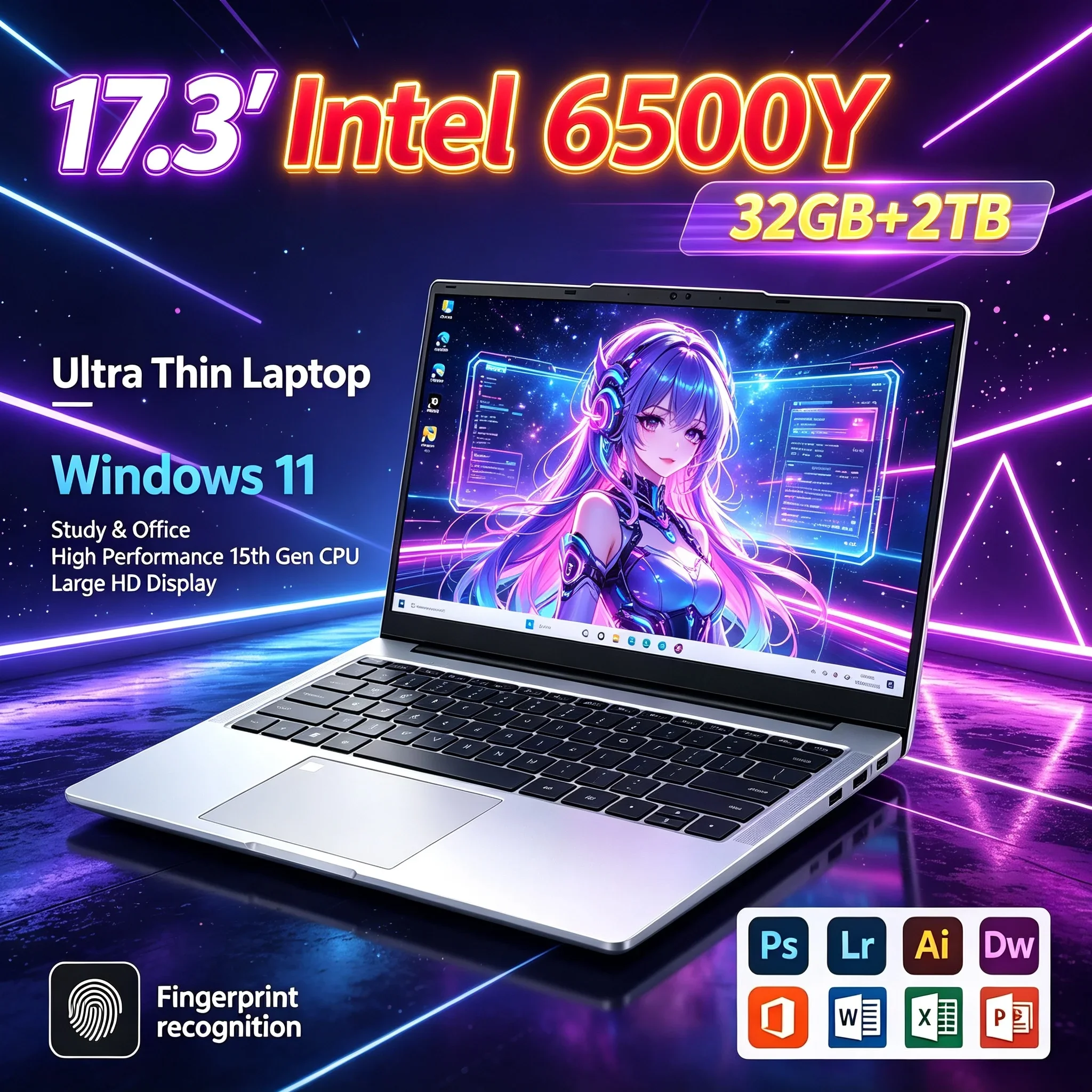 2026 New Intel 6500Y 17.3