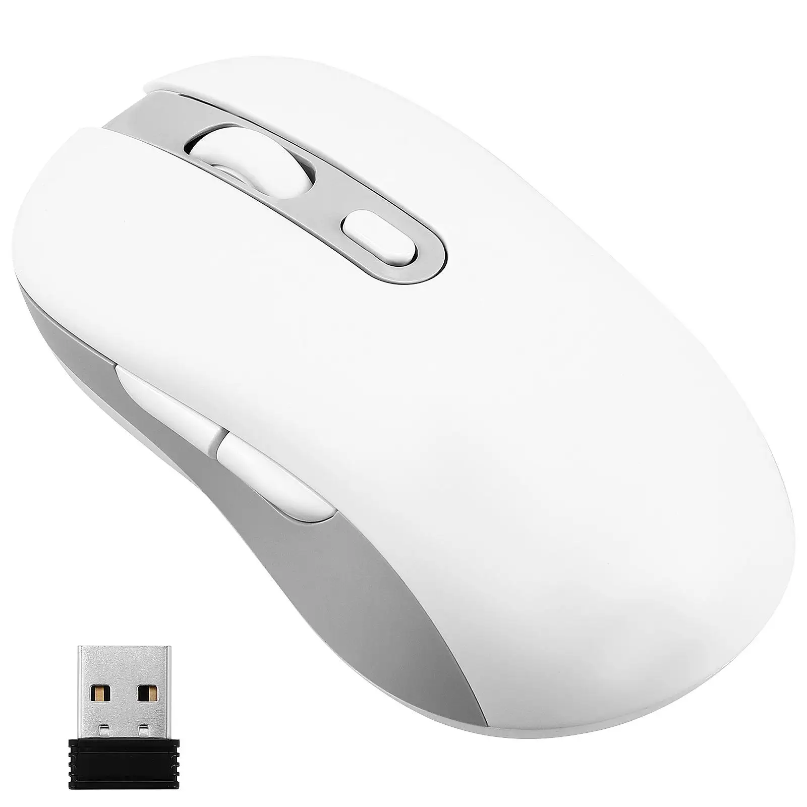 

Rechargeable Wireless Mouse Optical Computer Portable for Laptop Mini Adjustable DPI Ergonomic Gaming Mouse Computer