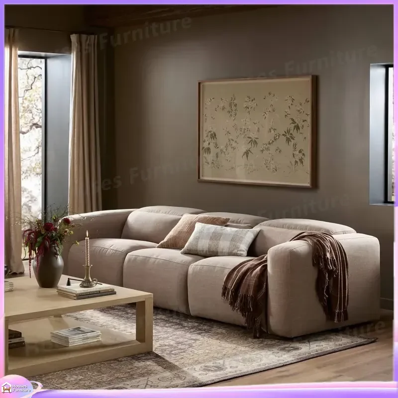 Modern Cream Fabric Shoe Cabinet Entryway Storage Bench with Cushion Narrow Hallway Organizer Small Apartment Furniture Space