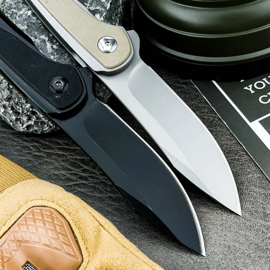 سكين جيب CR 6070 8Cr13Mov شفرة 420 فولاذ + G10 مقبض العنصر الأساسي للتخييم سكين قطع عملي للتكتيكي