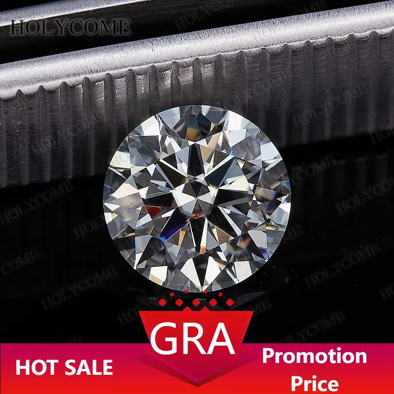 Moissanite Diamond D Color [Round Cut] VVS1 GRA Certificate Loose Gemstone Fine Materials Pass Diamond Tester for Jewelry Custom