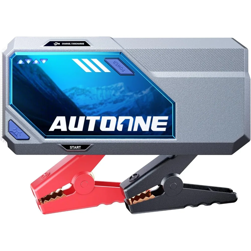 Portable 12V Car Battery Jump Starter for All Gas Diesel Engines with Type C Fast Charging