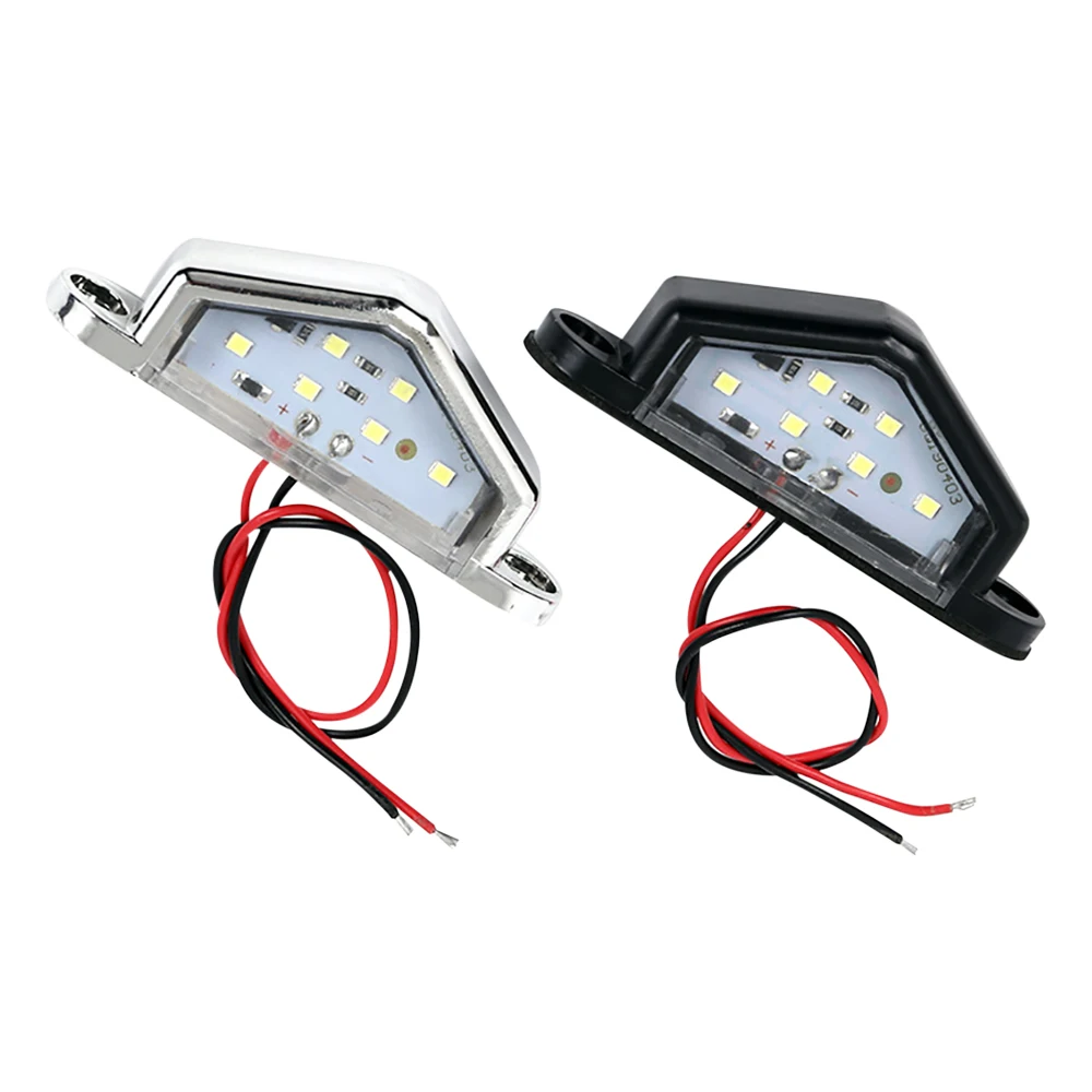 6LED Truck License Plate Light Car Truck Bus Trailer Tail Lamp Side Bulb 12V-30V Universal Motorcycle Signal Light