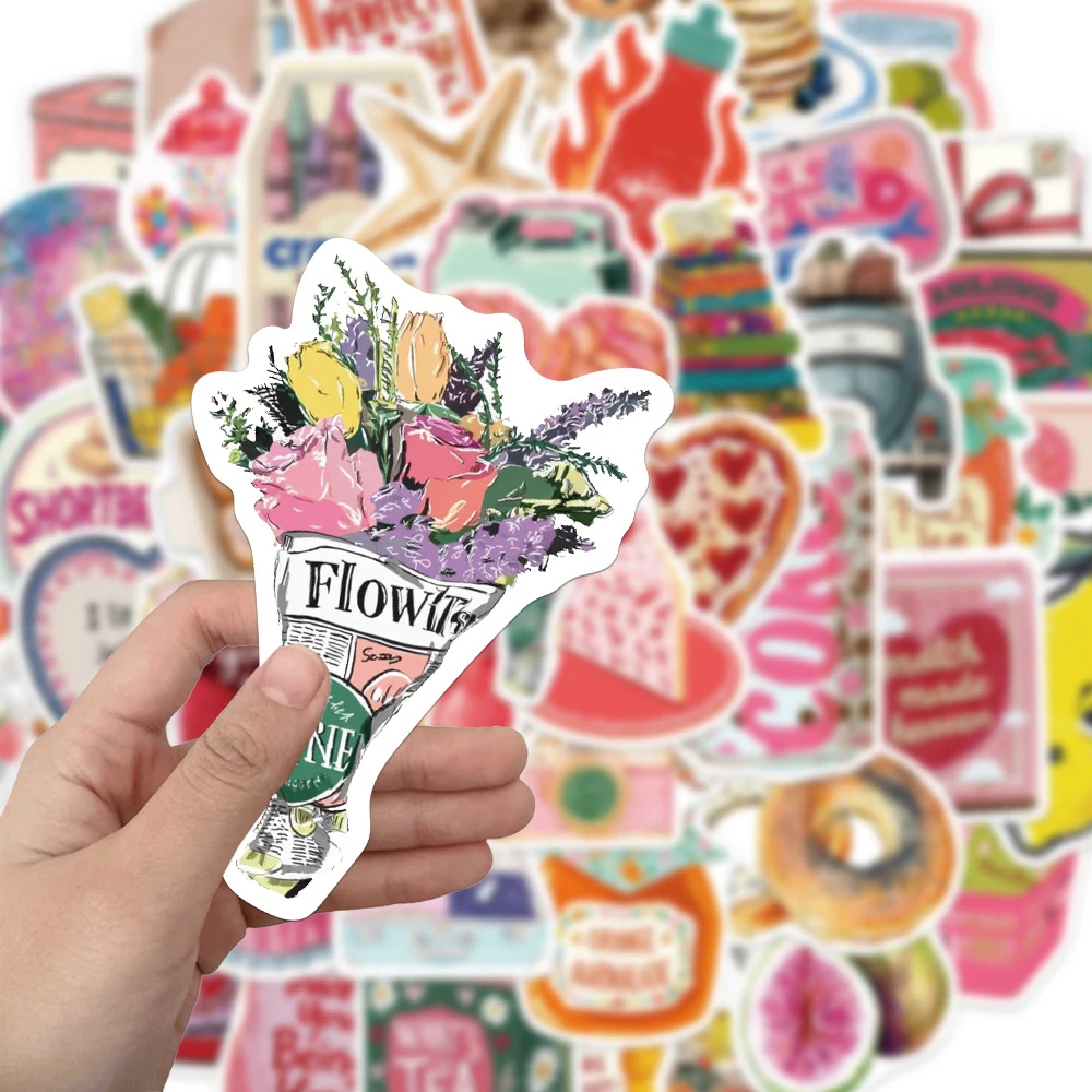 

10/30/50pcs Cute Ins Style Pink Aesthetic Graffiti Stickers Kawaii Cartoon Girl Sticker Decoration Suitcase Guitar Phone Decals