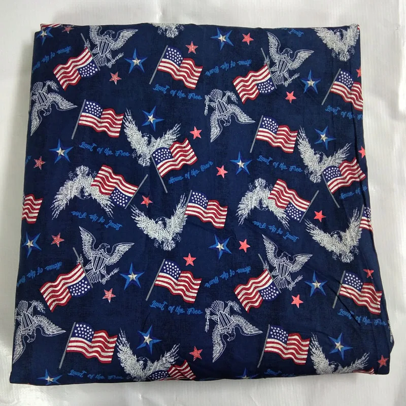 プリントコットン生地,100% コットン,アメリカンシリーズ,50x105cm