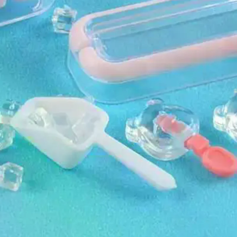 1 Set Mini Simulate The Making Of A Bear Popsicle Mold 1/6 Dollhouse Miniature Refrigerator Food Play Decor Doll Accessories Toy