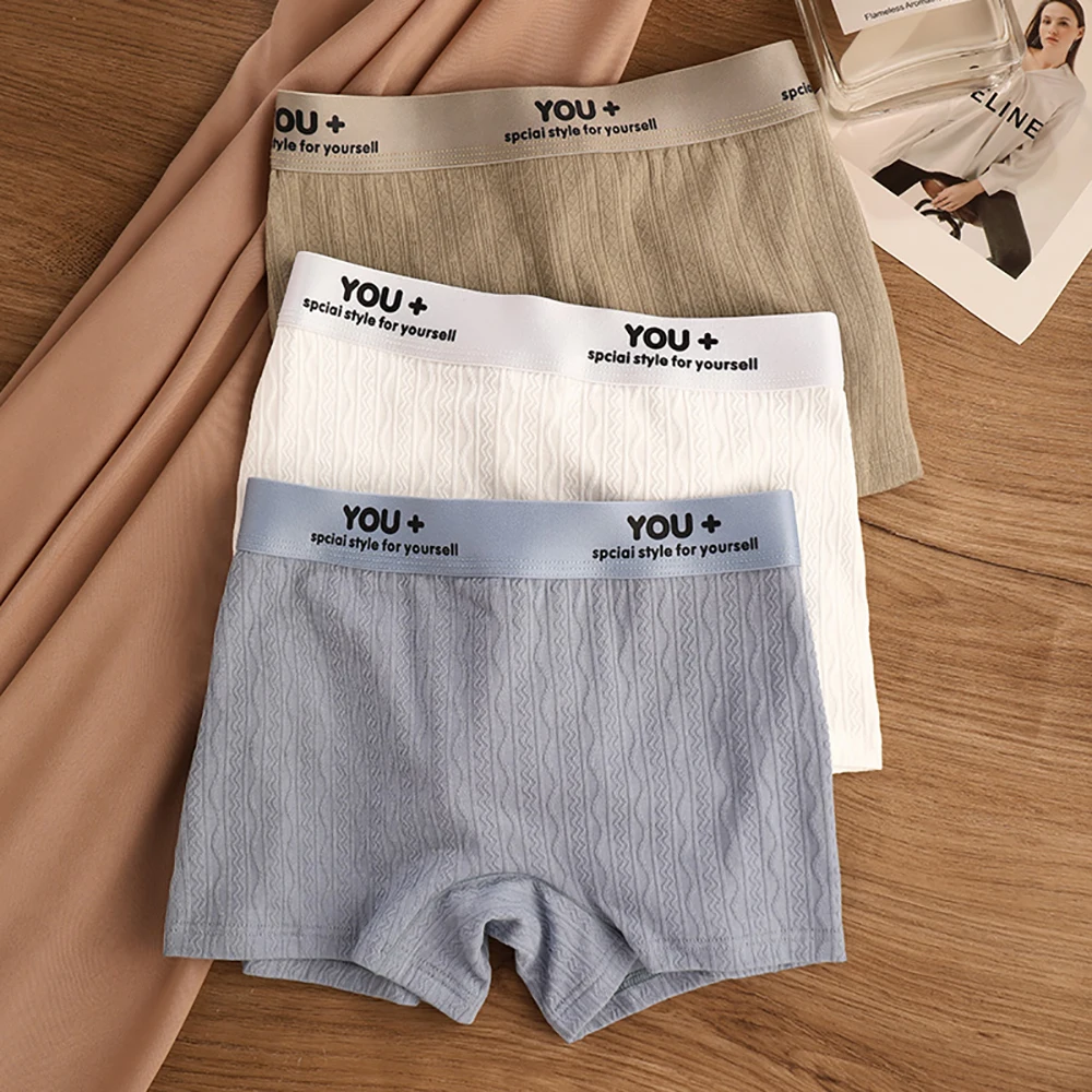 

3PCS/Pack Cotton Antibacterial Women's Panties Skin-friendly Breathable Soft Lingerie High Elastic Widen Waistband Underwear