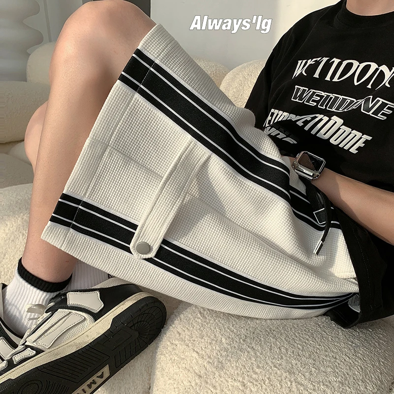 

Мужские летние винтажные спортивные брюки American Sle Casual: свободные, прямые, дышащие, удобные