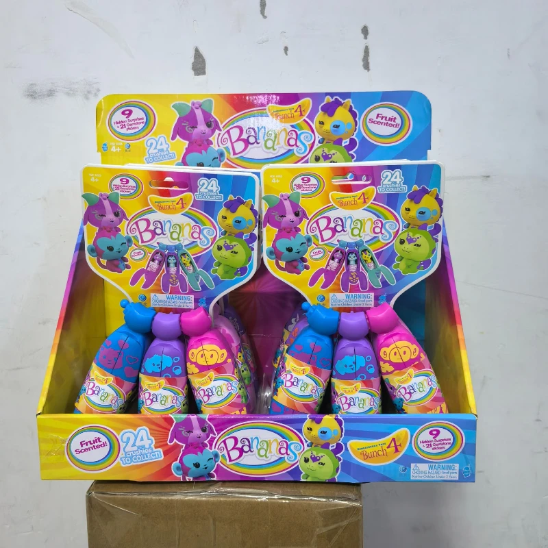 

Genuine Surprise Banana Blind Box Animal Elves Banana Figures Toy Girl Fashion Doll Ring Pendant Model Collection Boy Girl Gifts