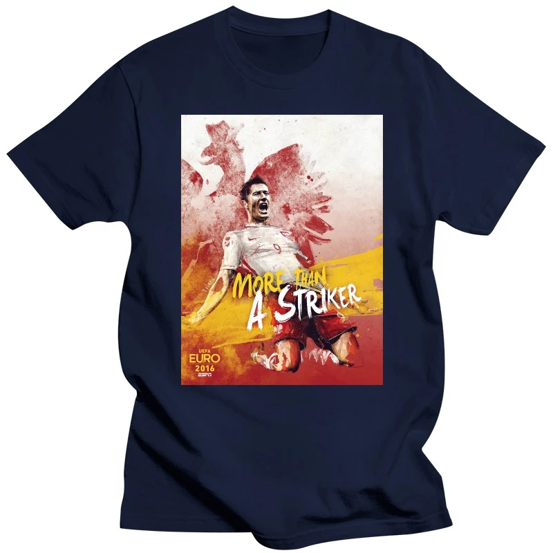 Robert Lewandowski Poland 9 More Than A Striker T Shirt Summer Fashion Funny Print T-shirts