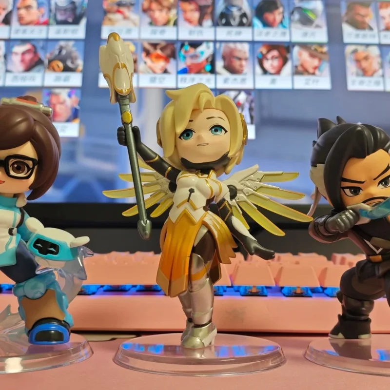 Pop Mart Overwatch Play Of The Series Figure Blind Box Collectible Figurines Hanging Ornament Festival Gift For Game Lovers Toy view 2