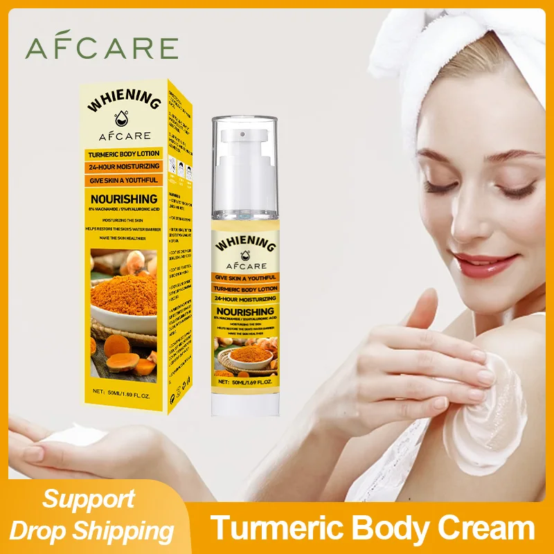 Turmeric Body Cream Treatment Keratosis Pilaris Lotion Chicken Skin Removal Rough Bumpy Moisturizer Whitening Creams Skincare