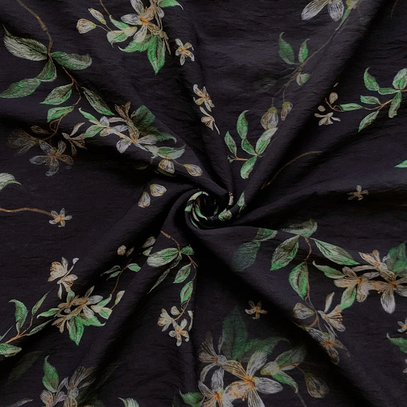 Letnia Cienka Tkanina z Nadrukiem Nowy Chiński Styl Hanfu, Cheongsam, Sukienka Tkanina z Nadrukiem 200*140cm