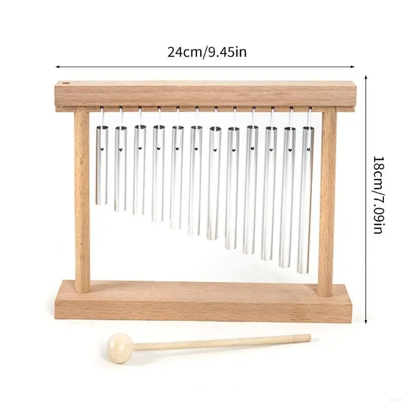 D7YD Musical Discovery Table Wind Toy Percussion Instrument Toy com 12 tons