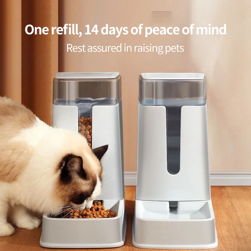 

3.5L Automatic Cat Feeder Pet Large Capacity Cat Waterer Feeding Cat Food Bowl Dog Food Bowl