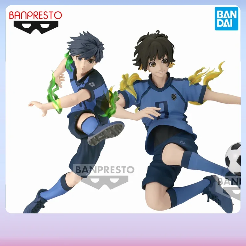 In Stock Bandai Original Anime BLUE LOCK YOICHI ISAGI FIGURE MEGURU BACHIRA FIGURE AWAKENING ver. Action Figure Model Toys Doll