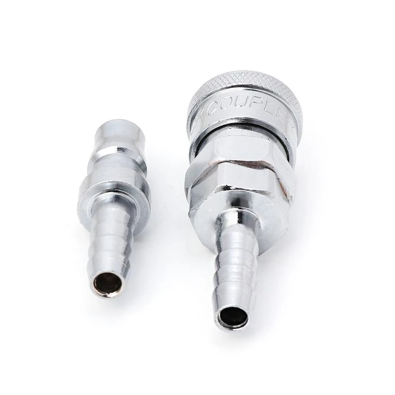 2 Pcs 8mm Pneumatic Air Line Hose Quick Release Coupler Connectors Compressor
