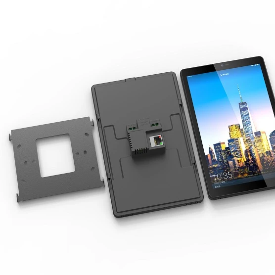 

Sunworld YC-SM08P Hotsale Embedded 10 inch 4G/32G control touch panel Android 11 wall mount android poe tablet