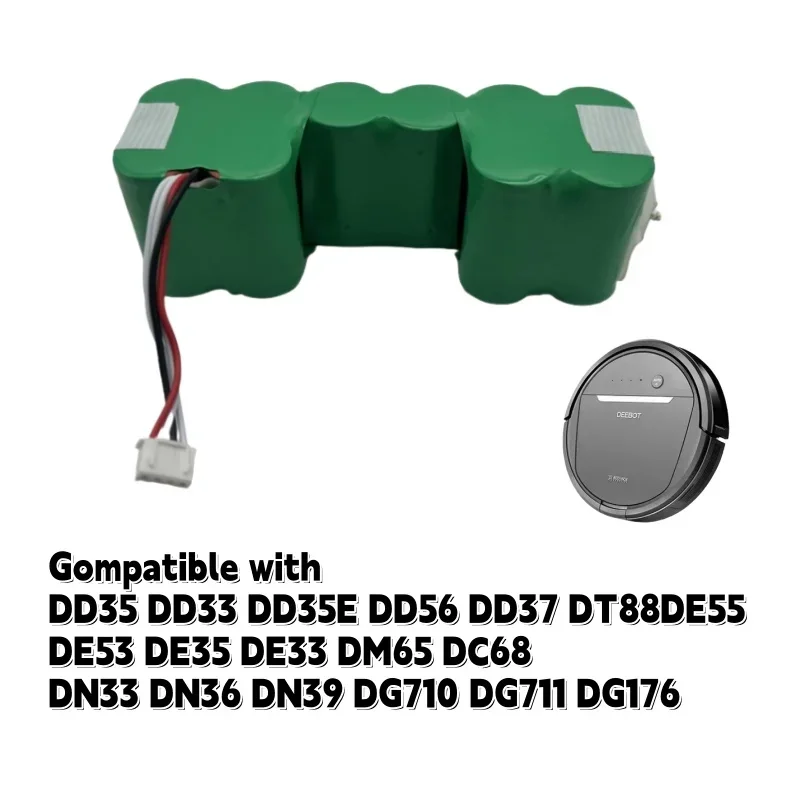 High Capacity 12V 4800mAh-12800mah Replacement Lithium Battery Suitable For Deebot Robot Sweeper DM87 DG716 DE33 DE35 DE55 DE5G