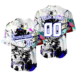 2022 Fashion 3D Design Jersey Baseball Shirt Men Custom Name/Team Sportwear T-shirt Summer Baseball Tshirt Blanks Streetwear