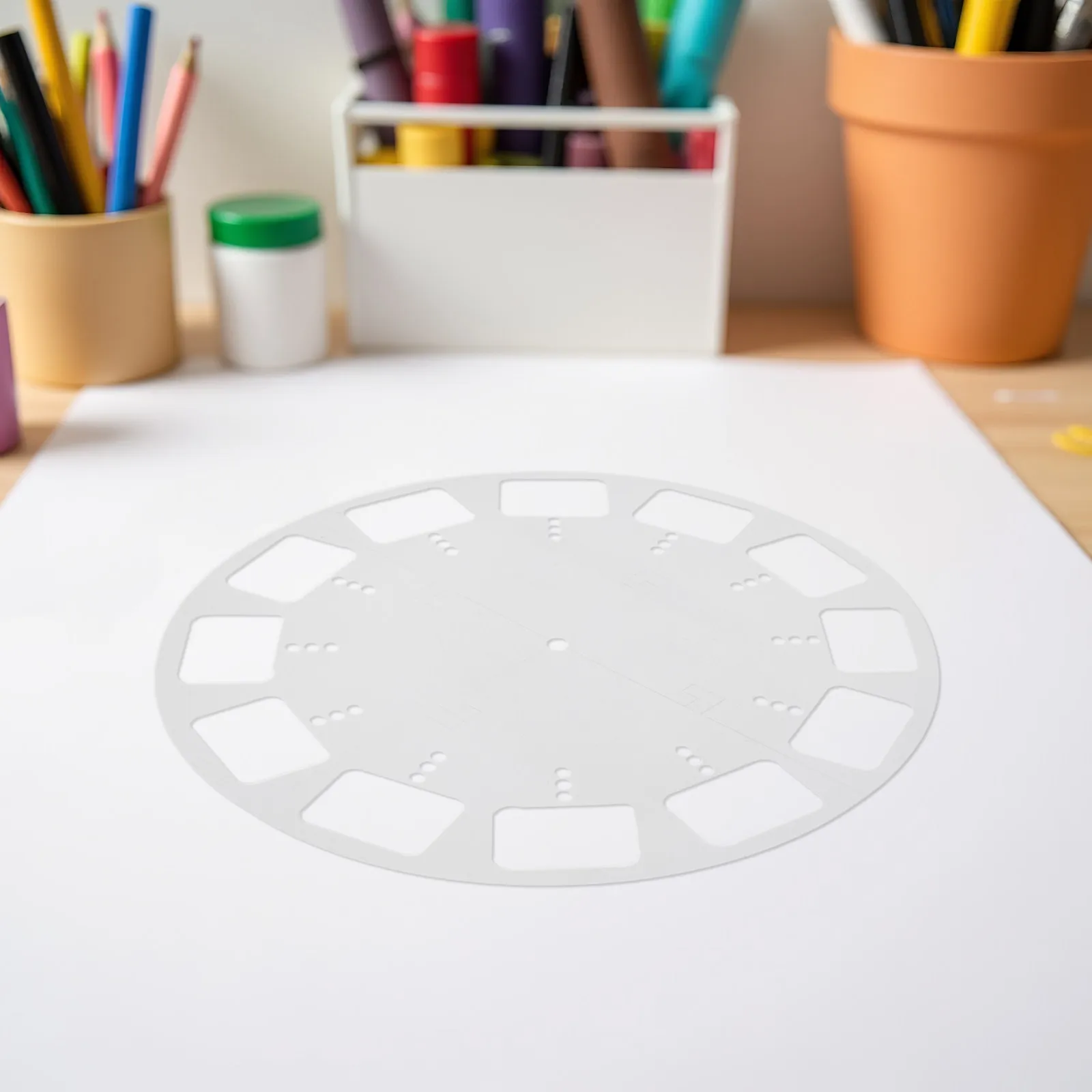 Acrylic Round Clock Router Template Smooth Edge Circle Clock Face Dial Inlay Stencil Woodworking Template DIY Craft Decoration