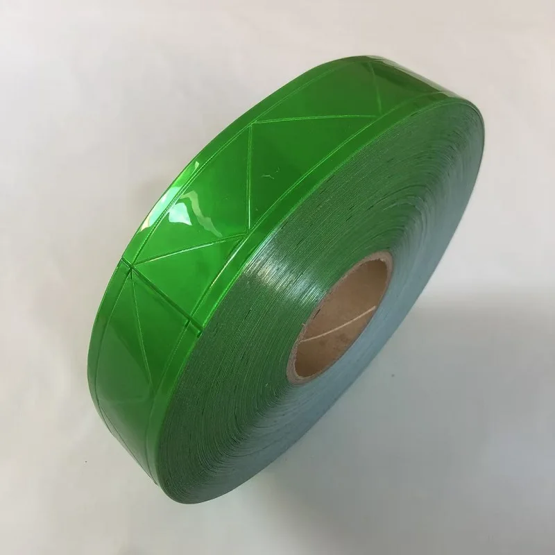 5cm * 50m fluor zieren des grünes PVC-Reflexstreifen-Nachtreflektor-Sicherheits warnband für Kleidung – Detail 11
