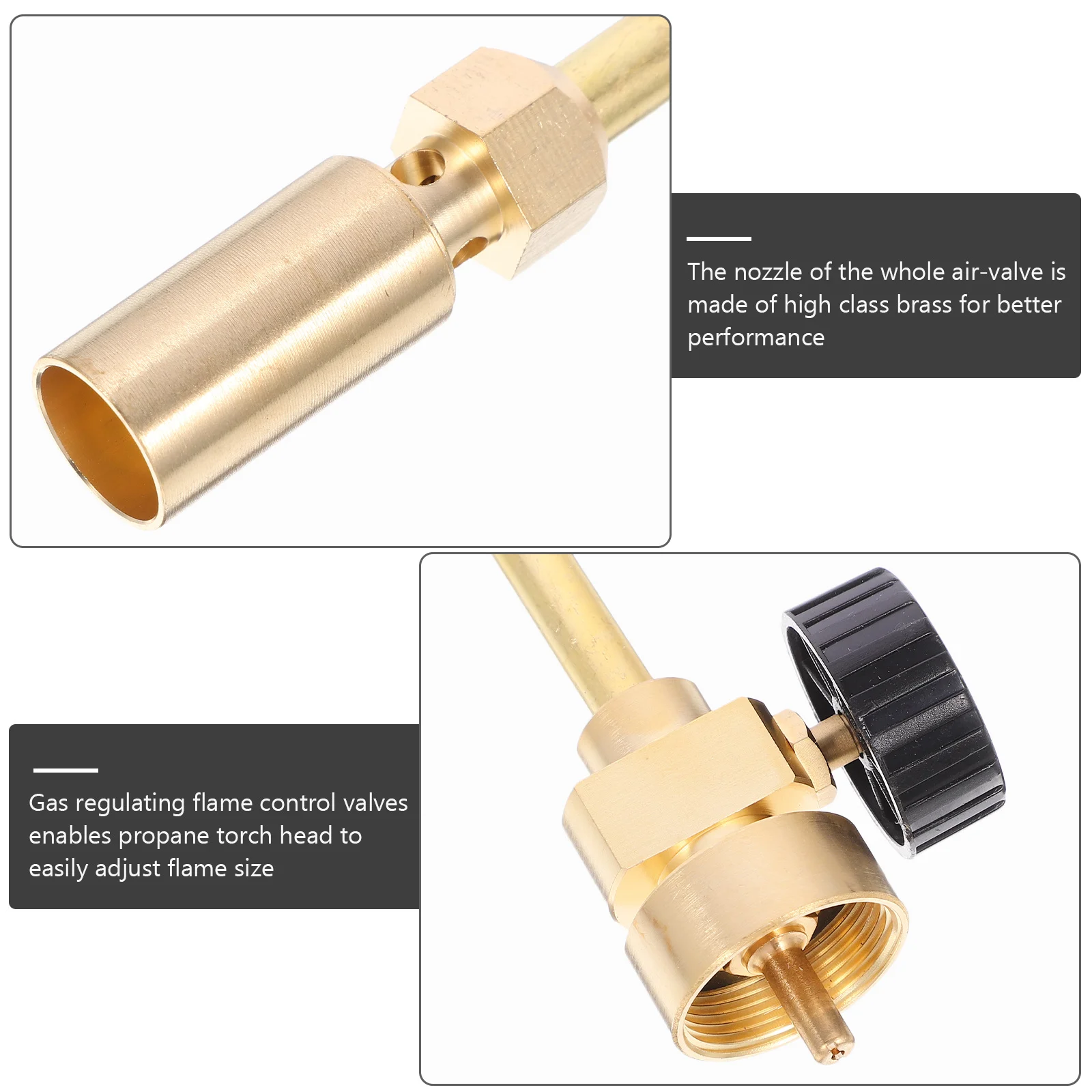 

Professional Propane Torch Welding Accessory Brass Gas Soldering Gun Head Heating Tool Refrigerant Flame Sprayer