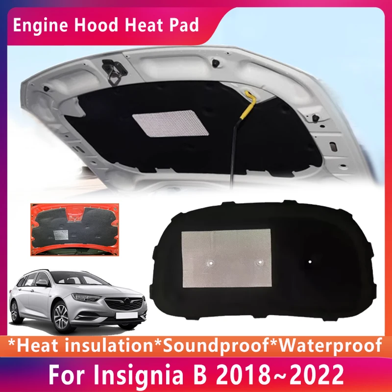 

Car Hood Sound Cotton Cover For Opel Insignia B Z18 MK2 2018~2022 Buick Regal Heat Insulation Pad Mat Interior Accessories 2020