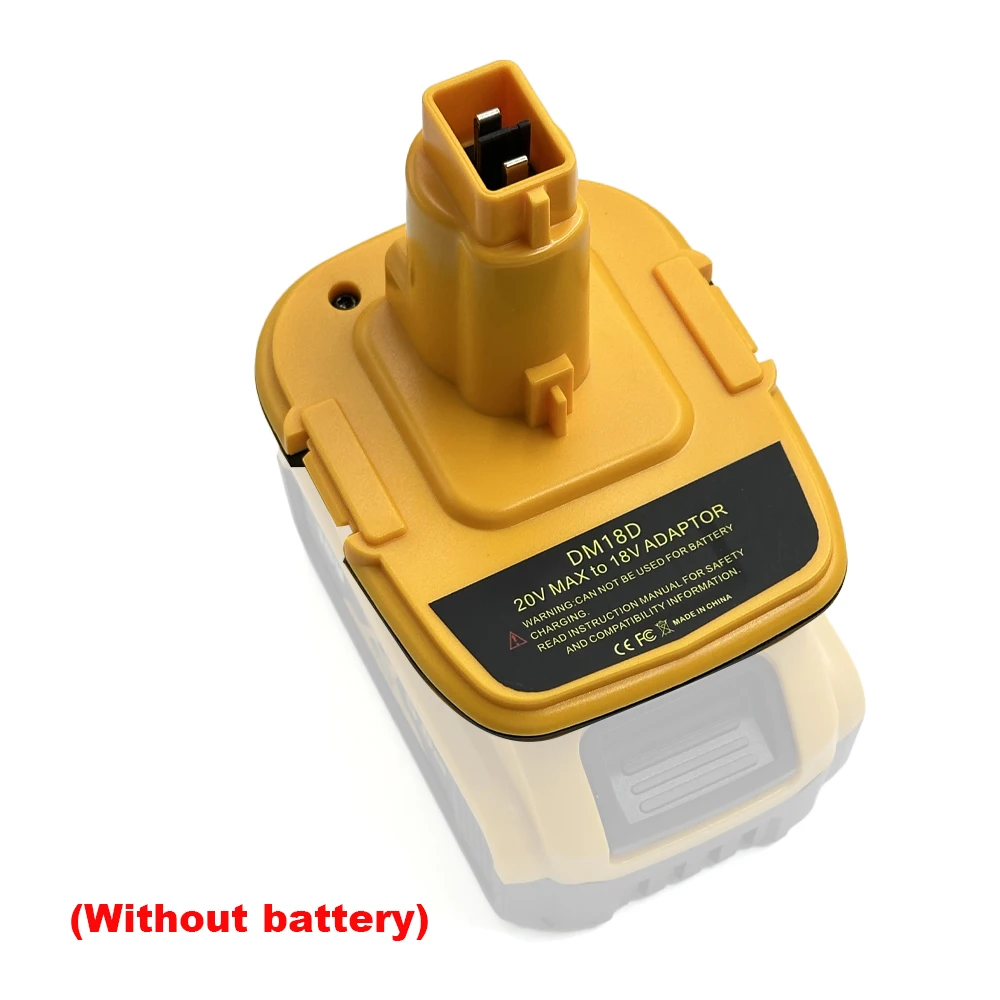 محول بطارية DM18D مع تحويل USB لبطارية ليثيوم DeWalt 20V وMilwaukee 18V لبطارية DeWalt NiCad وNiMh