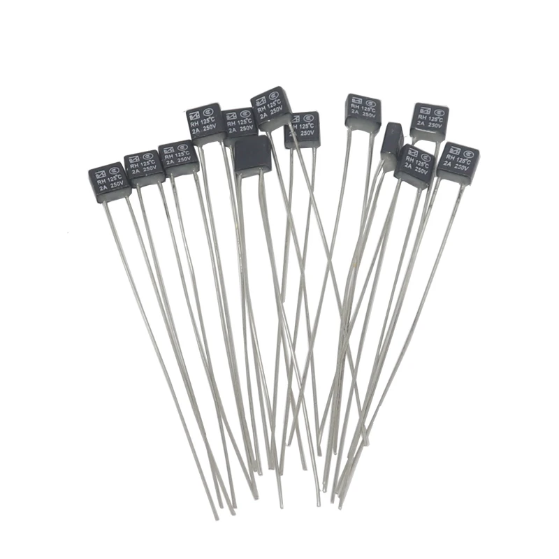 【30-10PCS】RH Square Fan Motor 2A 250V Thermal fuse LED Fuse 92 95 105 110 115 120 125 130 135 140 145 150Temperature Switch