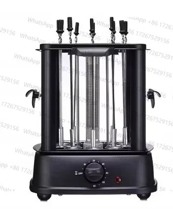 

Электрический гриль, бытовой бездымный гриль для барбекю, электрический гриль, сетка, красный, вертикальный, автоматический, поворотный гриль