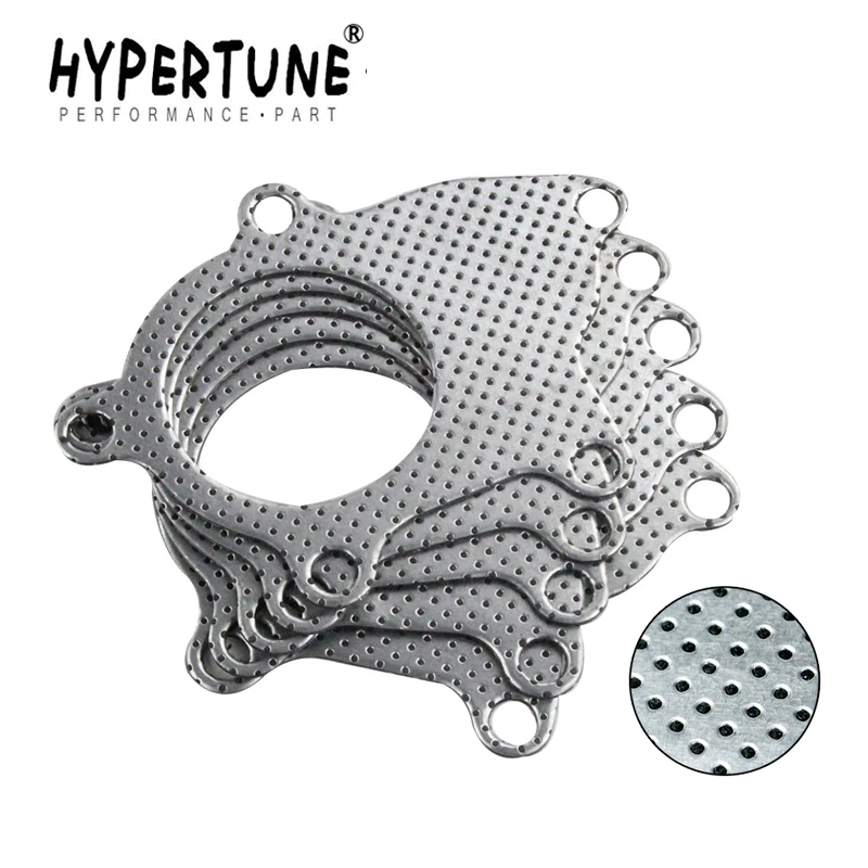 Hypertune - T3-T4 5-BOLT B/D SERIES TURBO MANIFOLD DOWNPIPE EXHAUST GRAPHITE ALUMINUM GASKET HT4953