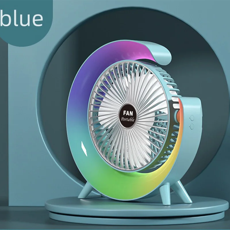 Portable air circulation unit with variable speed for energy-saving household desktop fan with strong wind force