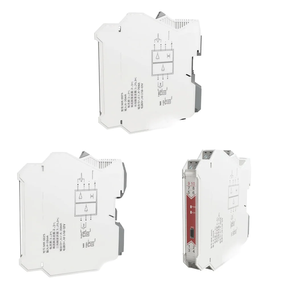 White Signal Isolator DIN Rail Mounting Signal Isolator Signal Isolator Ground Loop Blocker Electrical Isolation Design