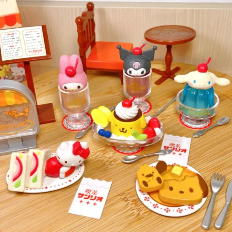 

Retro Coffee Store Series Blind Box Kulomi Make Tea Action Figure Cute Trendy Toys Desktop Decoration Birthday Surprise Gifts