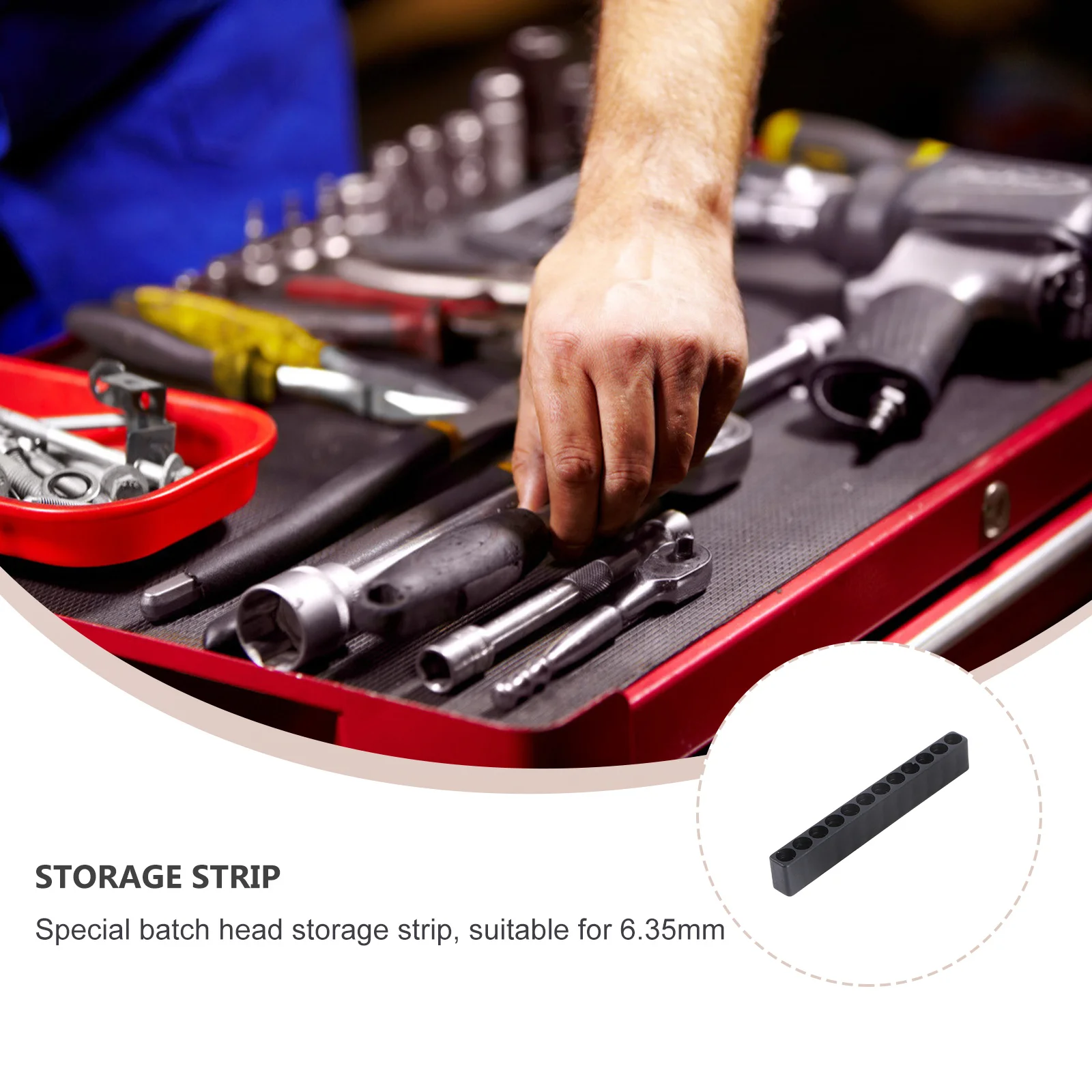 10 قطعة 12 ثقوب عرافة مفك بت حقيبة للتخزين منظم البلاستيك المرن سهلة الإدراج المسمار بت حقيبة للتخزين