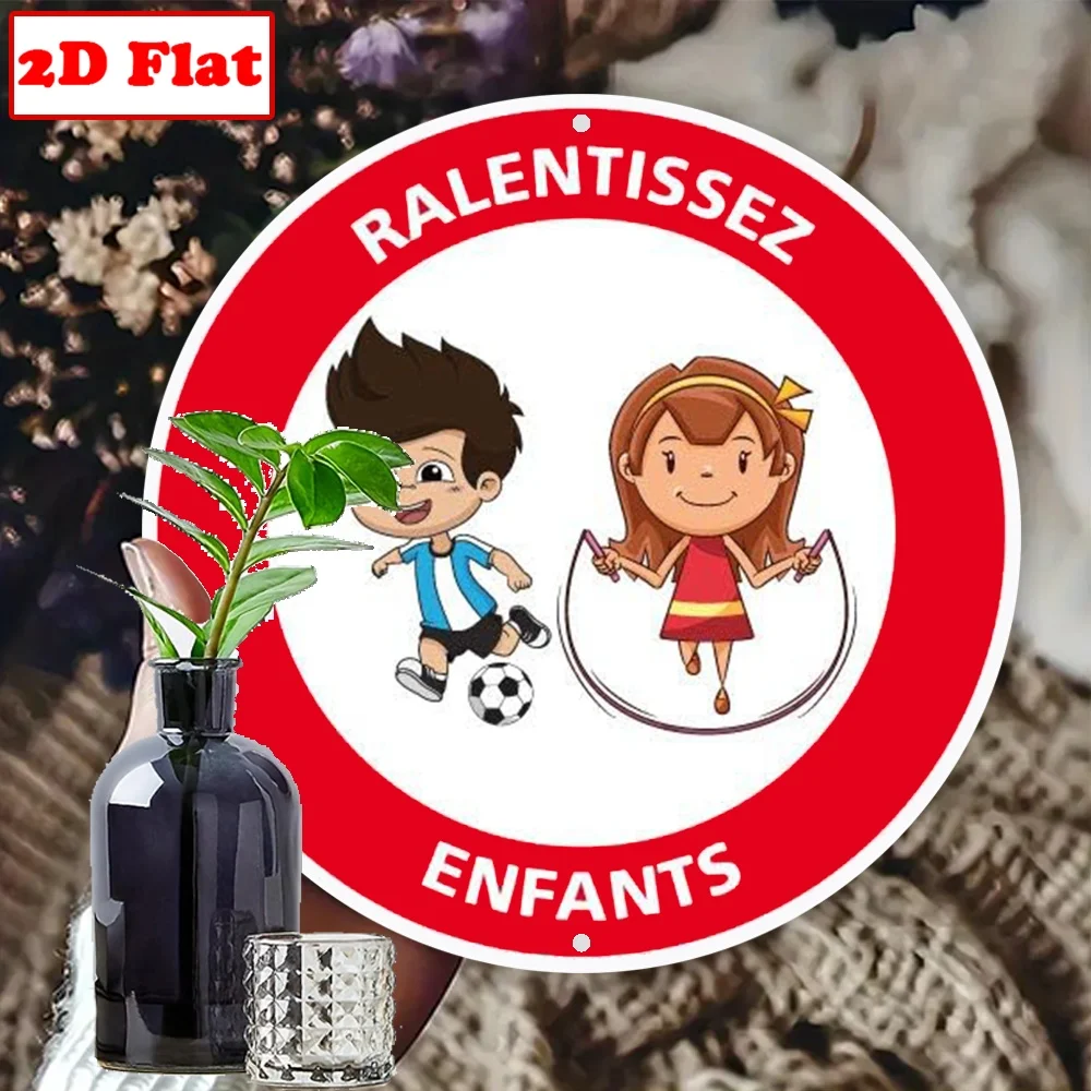 High Definition Iron Painting French "Ralentissez Enfants" K