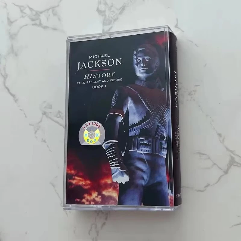 Retro MJ King of pop Michael Jackson Muziek Tape Slechte Album HIStory Cassettes Cosplay Walkman Recorder Auto Soundtracks Box Geschenken