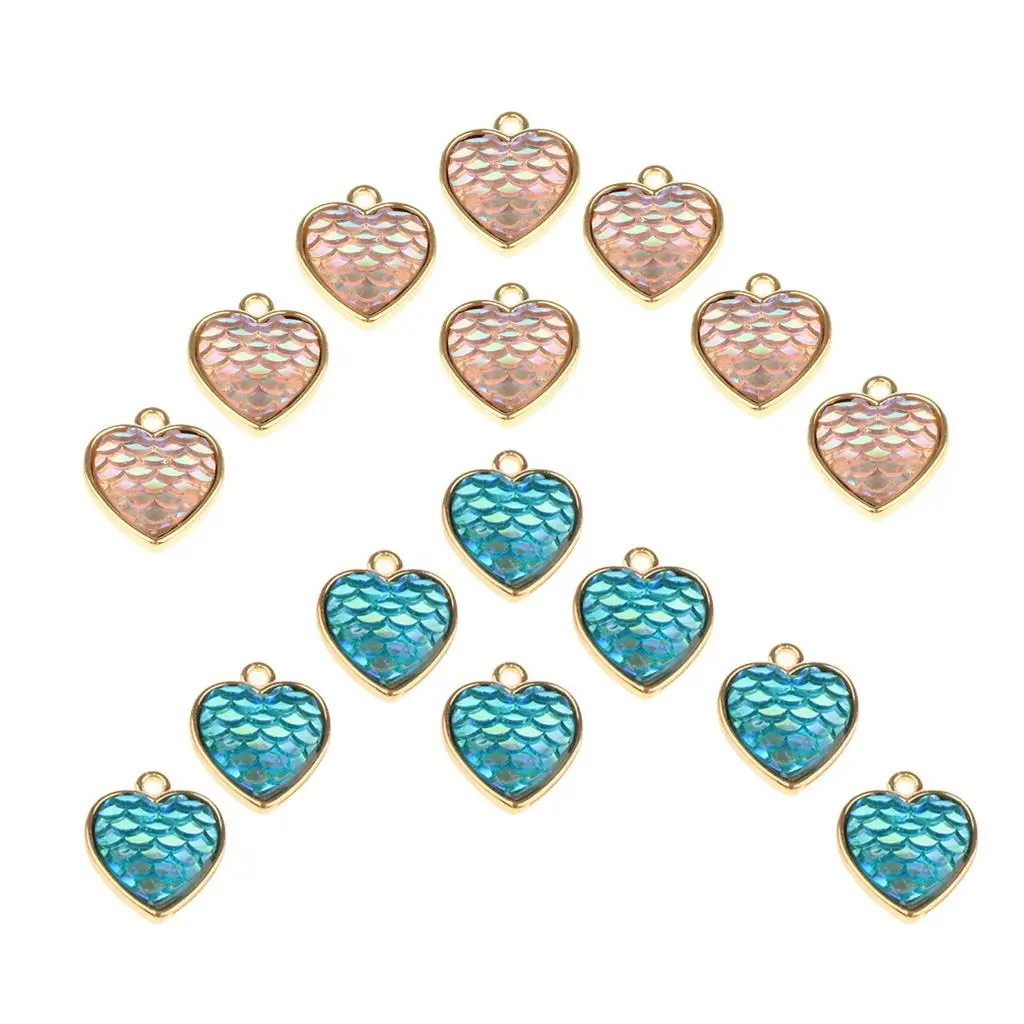 8 шт., подвески-бусины в форме сердца