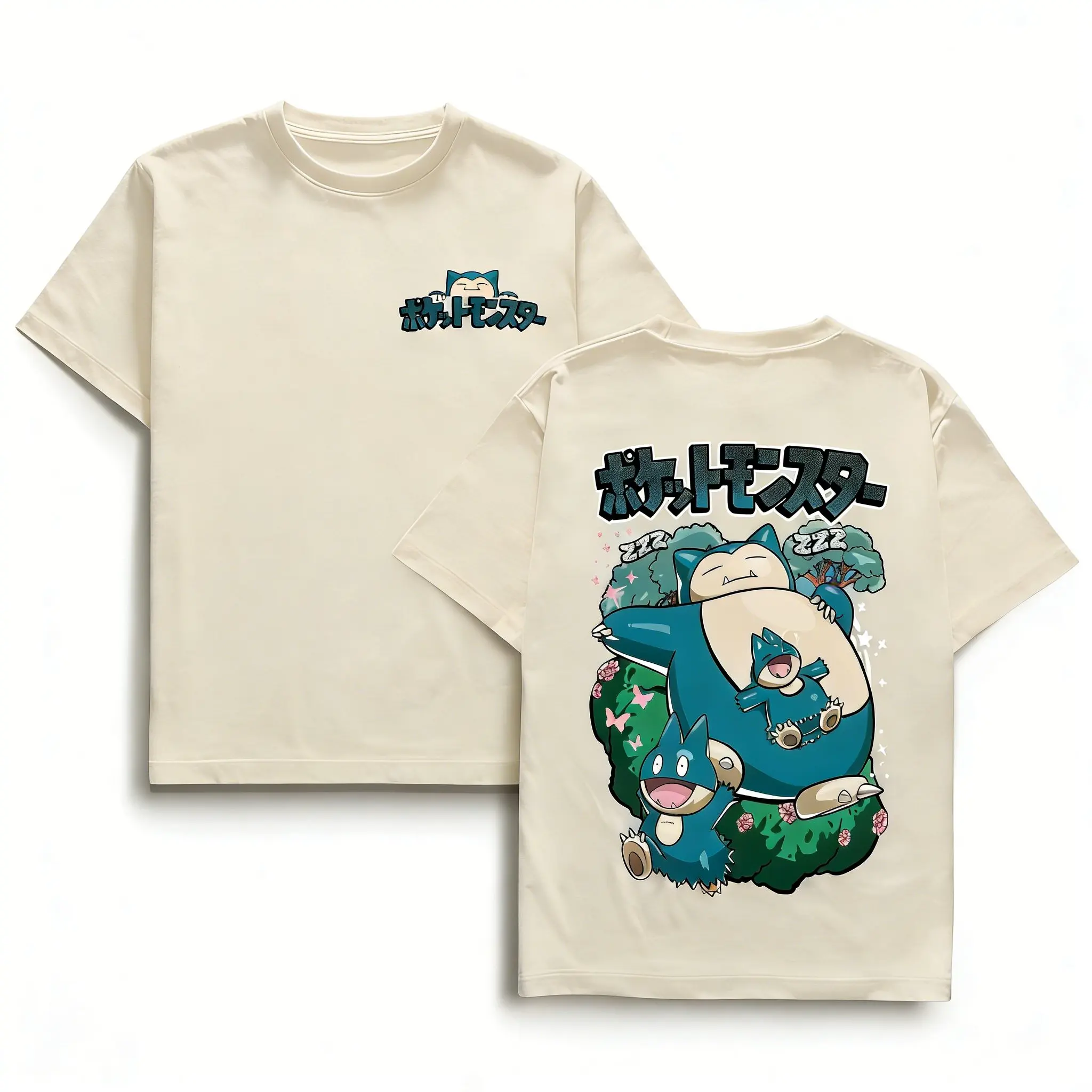 Pokemon Anime Graphic T Shirt Men Women 2026 Summer Y2k Short Sleeve Tee Casual Tops Snorlax Kawaii Streetwear Fashion - view 2