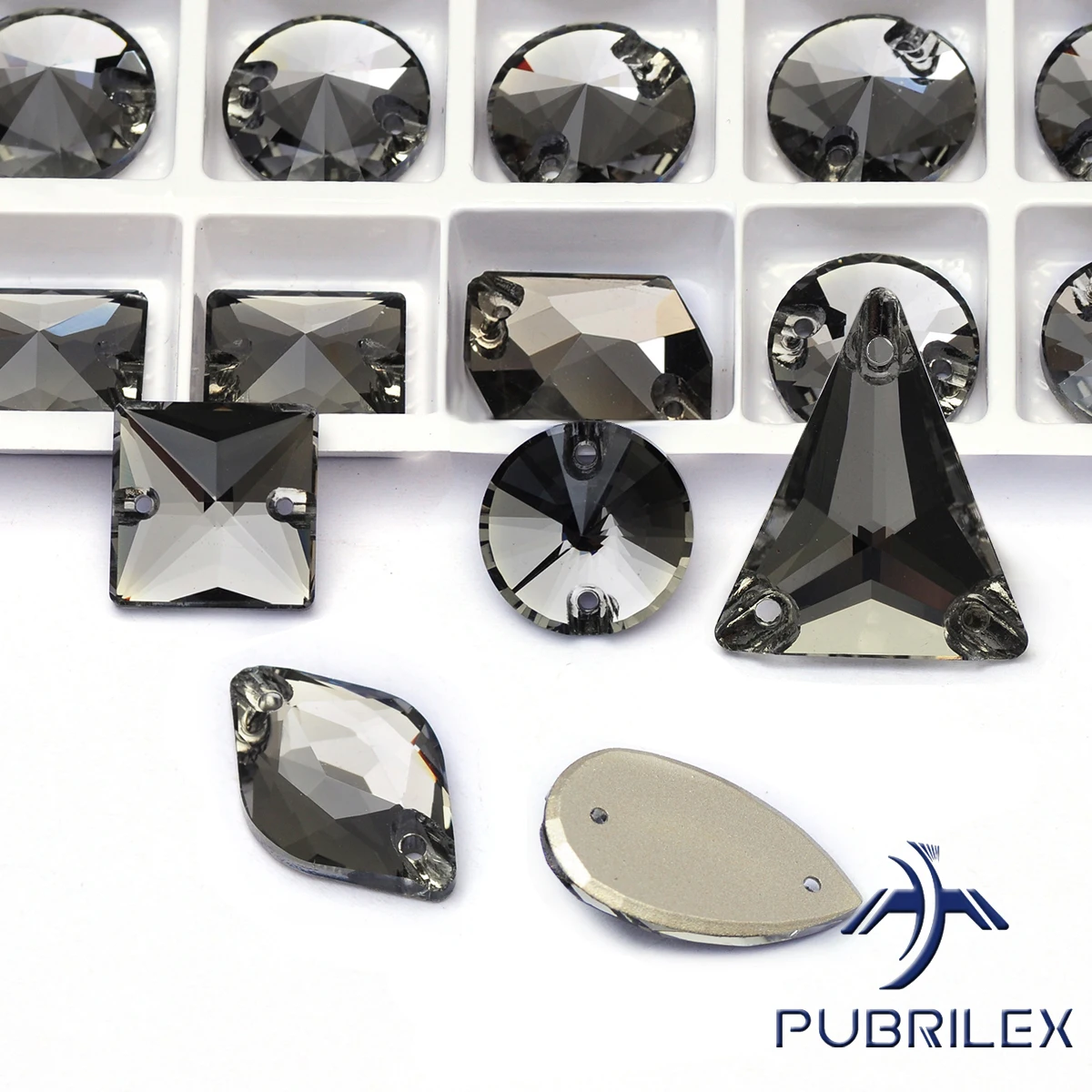 

Black diamond Sew on Rhinestones Crystal Glass Stones Rhinestone Appliques For Wedding Dress Clothing DIY Sewing Crystals